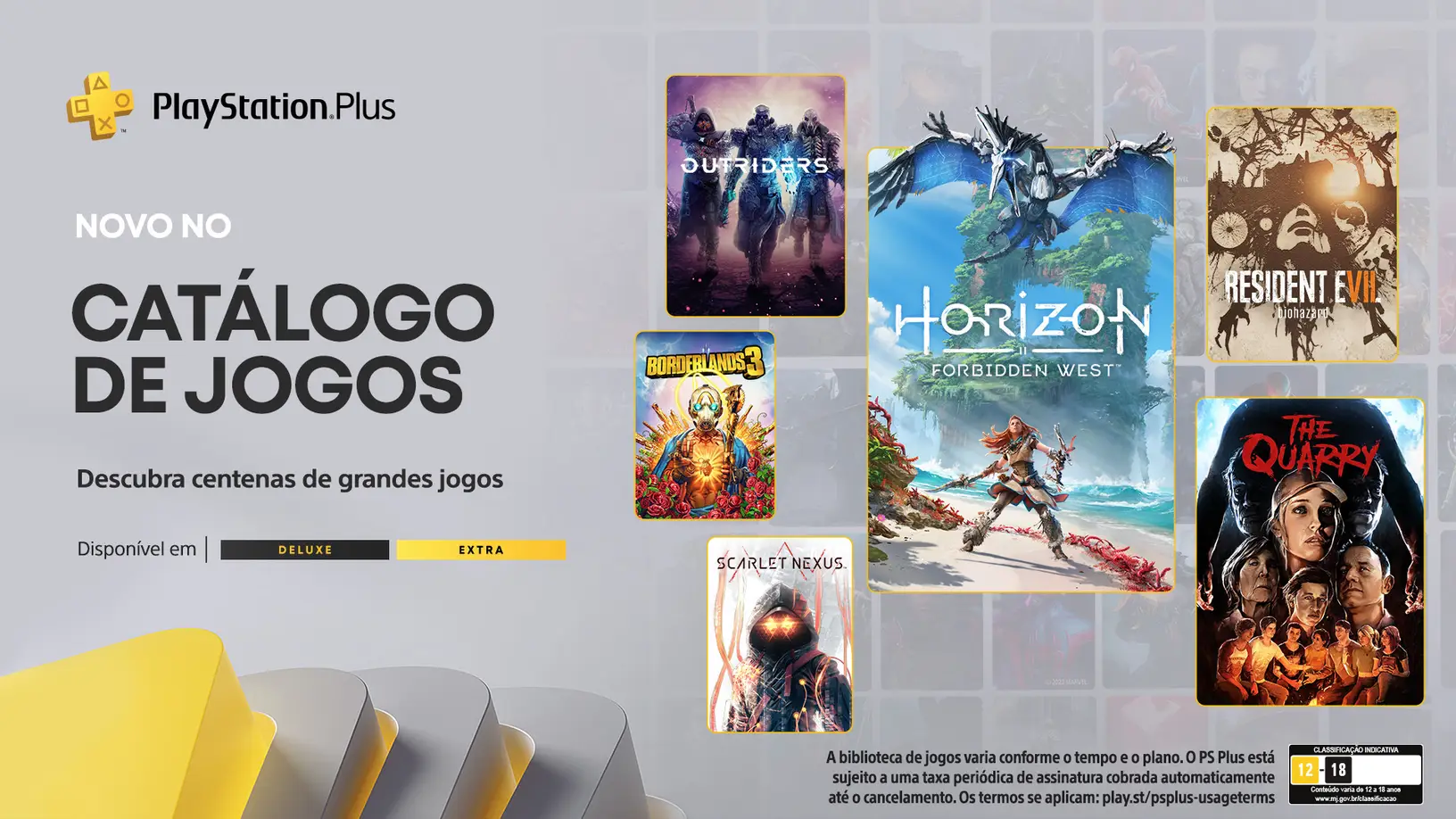 Playstation Plus Extra e Deluxe de fevereiro de 2023.